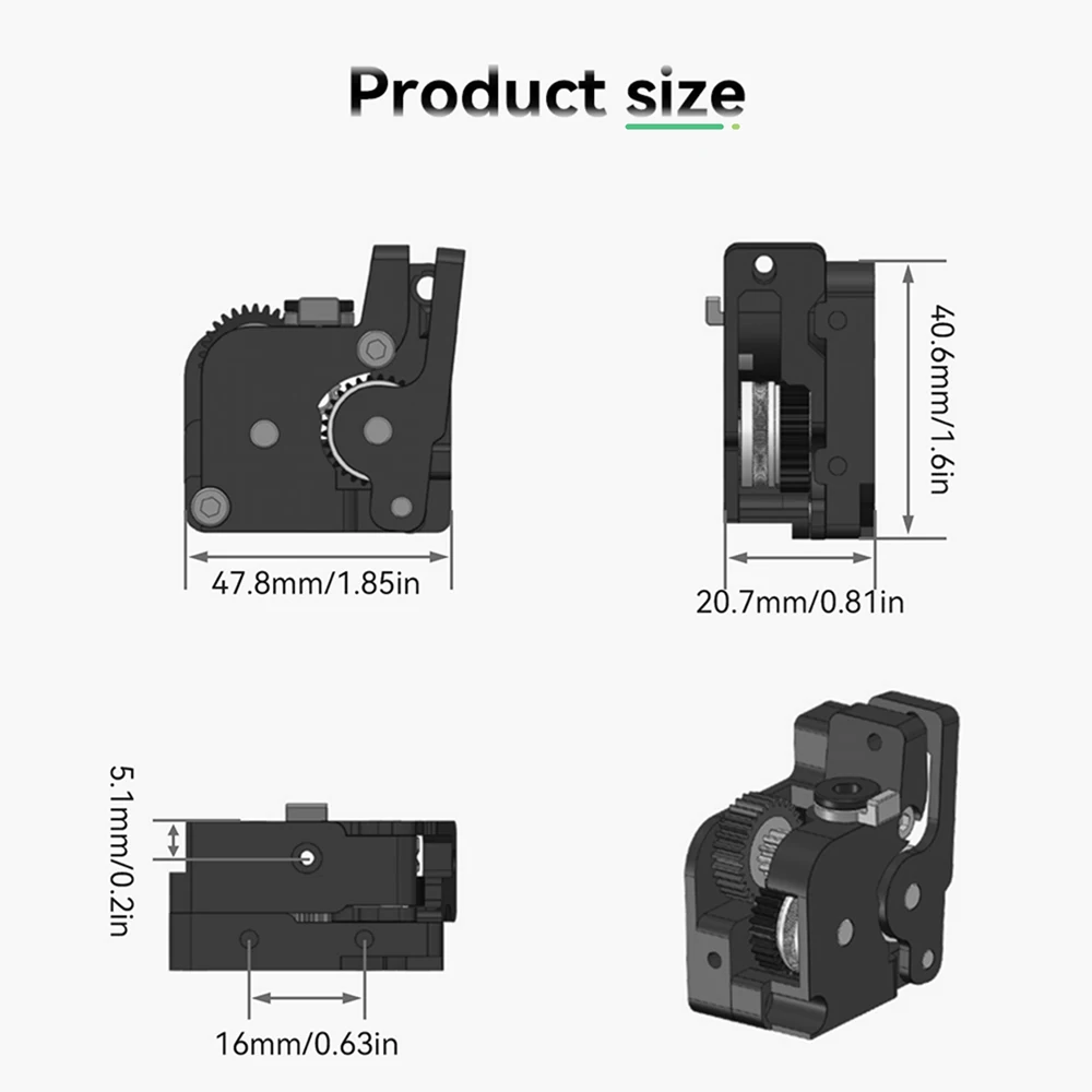 Creativity K1C Extruder K1 Gear All Metal Filament Drive Gear For K1C/ K1/K1 Max  Extruder Nickel Plated DLC Coating 3D printer