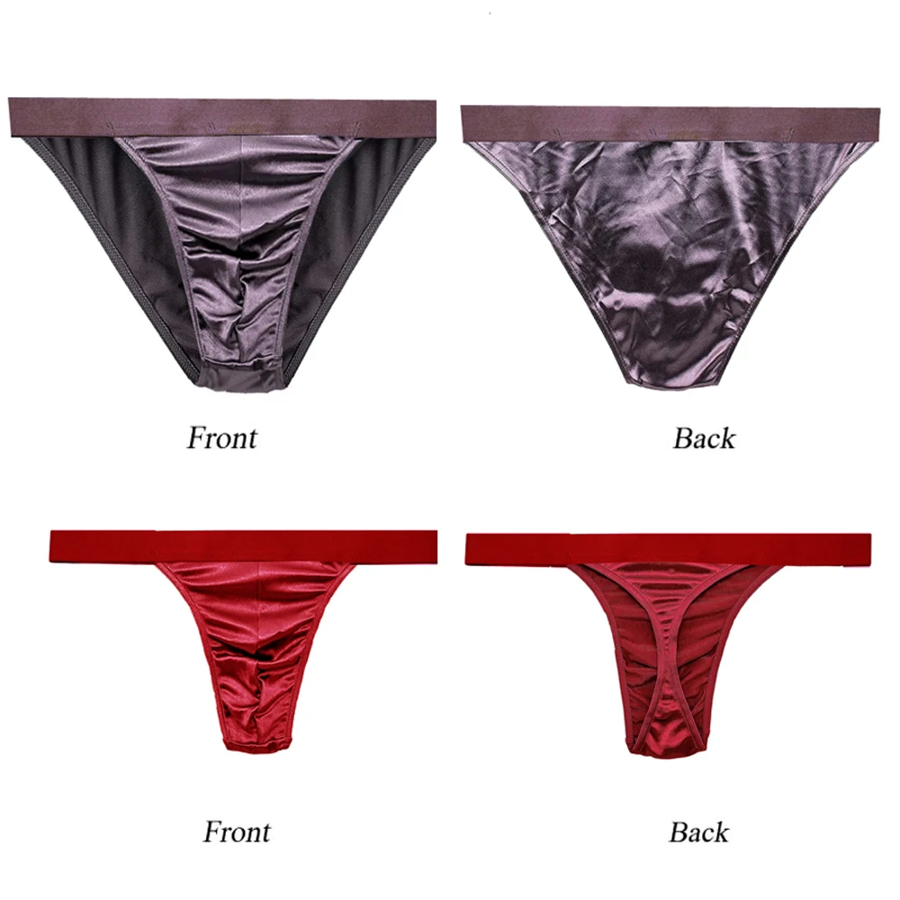 8Pcs/Bag Sexy Underwear Men Gay Thong Lingerie G String Breathable T-Back low-Rise Solid  SMLXL2XL3XL