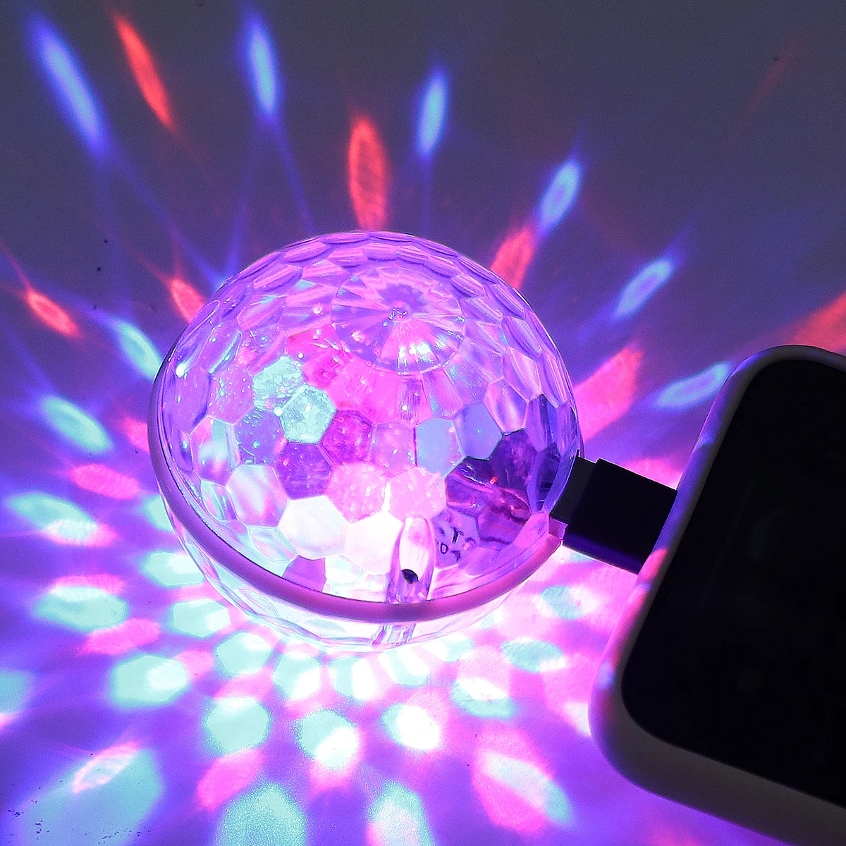 

Crystal LED Light Mini Cool Lighting Effects USB DJ Disco Stage Karaoke Party Lamps Suitable Various Models Stylish