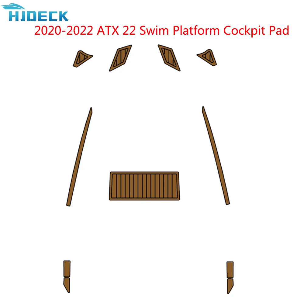 

2020-2022 ATX 22 Swim Platform Cockpit Pad EVA Foam Boat Marine Flooring Mat Faux Teak Decking Yacht Car Sheet Pad