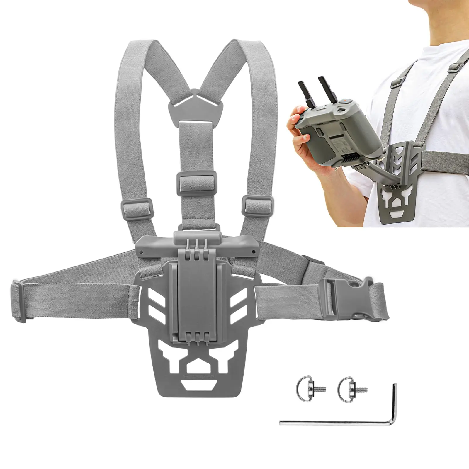 

Chest Strap Support Mount for DJI RC 2/1 RC Pro Remote Control Waist Bracket Foldable Adjustable Mavic 4 Pro 3 Mini Accessories
