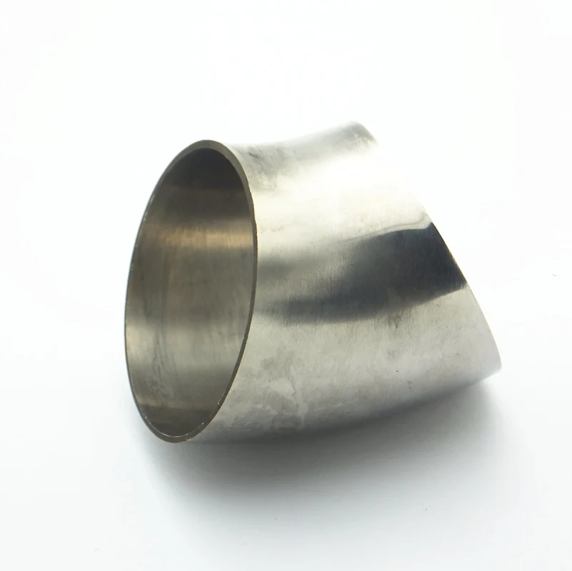 57mm 60mm 63mm 76mm 89mm 102mm OD 304 Stainless Steel Sanitary Weld 45 Degree Elbow Pipe Fitting For Home Brew Homebrew