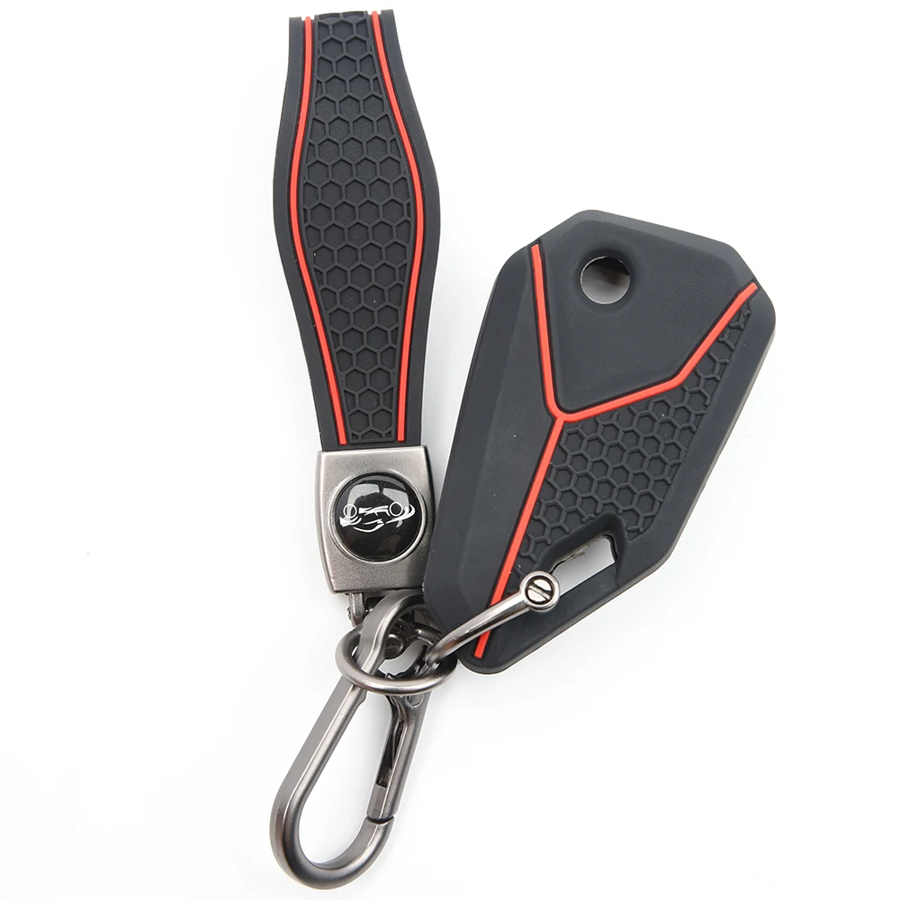 Soft Key Cover For Honda CB125R CB150R CB250R CB300R For MV Agusta For Kawasaki For Yamaha For Suzuki with carabiner lanyard