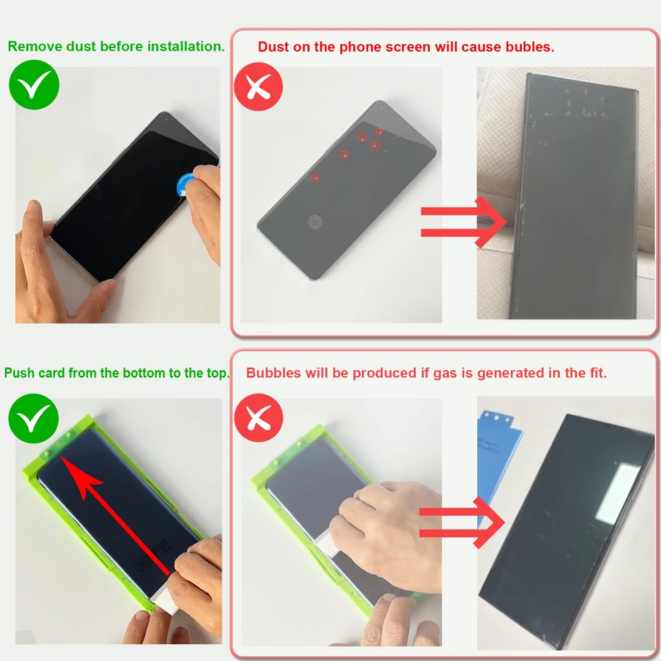 3 Piezas Película de Hidrogel Cerámica Para Samsung Galaxy S24 S23 Ultra S22 S21 S20 S10 S9 S8+ Note 8 9 10+ 20 Kit de Instalación de Protector de Pantalla 6