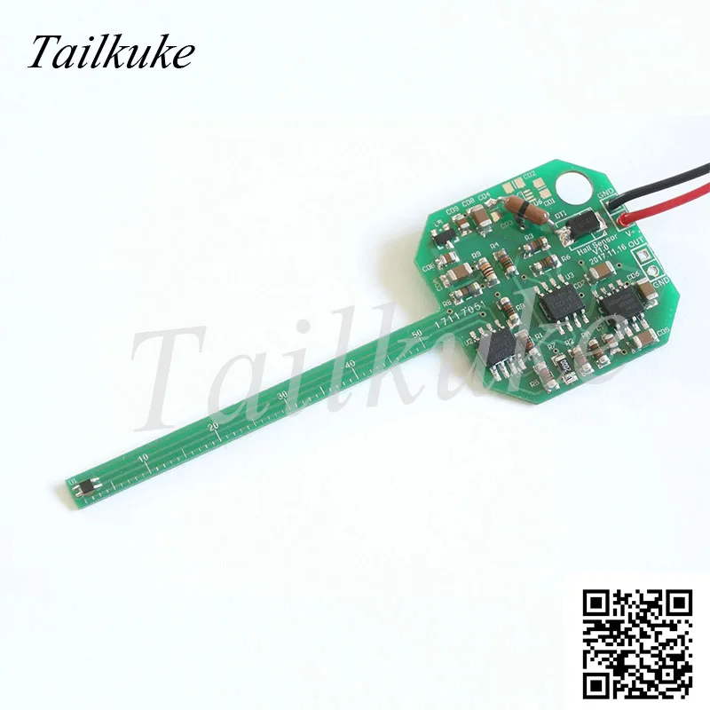 Tesla Meter / Gauss Meter Signal Conditioning Board Linear Hall Sensor Voltage Signal Output