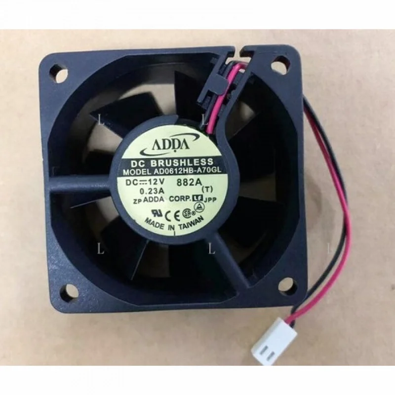 

L для ADDA AD0612HB-A70GL DC12V 0,23A Охлаждающий вентилятор 60x60x25 мм 2-проводной [M158a]