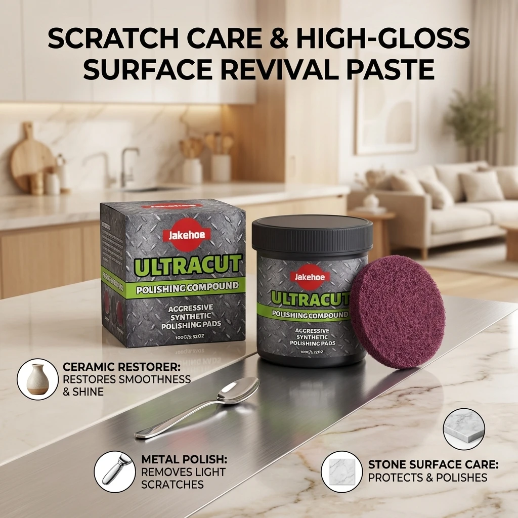 Multi-surface Polishing Cream Removing Scratches & Oxidation Stain Restoring Sleek Glossy Maintenance Metal Surface Repair Cream