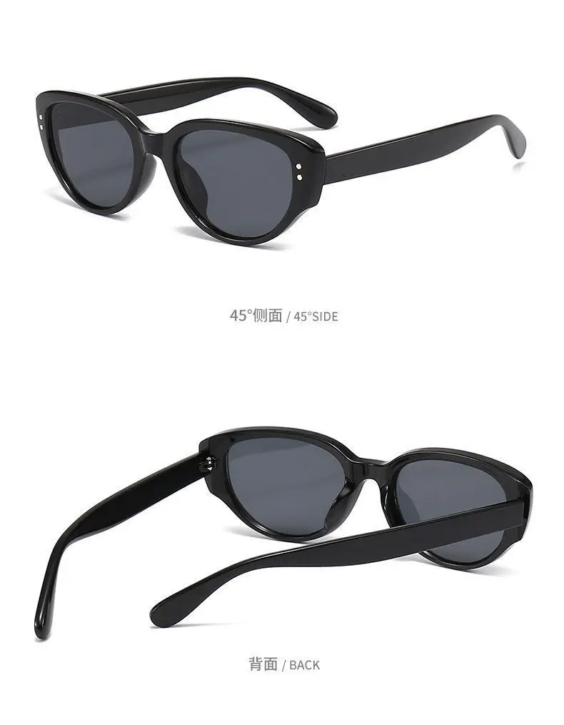 300pcs/lot Personalized sunglasses new retro cat-eye oval sunglasses female explosion of UV protection sunglasses