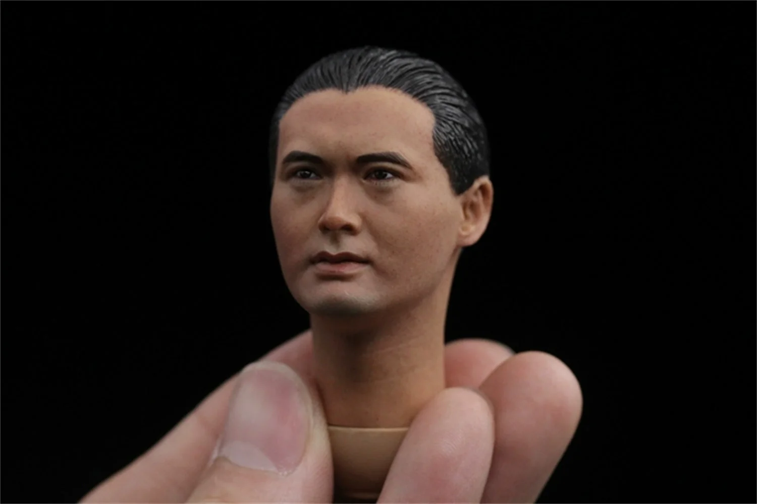 1/6  Chow Yun Fat Male Head Sculpt singer Actor  Man Head Carving   Long Neck Model Fit 12'' Soldier Action Figure Body  Toys