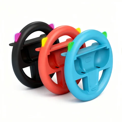 Volante SW2005 per Switch 2 con luce LED, volante da corsa Mario Kart per controller Switch 2 Joy Cons, accessori per giochi