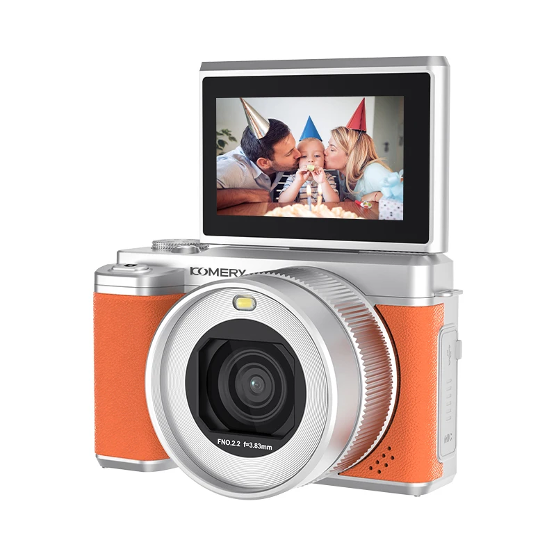 Aparat cyfrowy 5K 80MP do fotografii z podwójnym obiektywem przednim i tylnym, ekranem odchylonym, aparatem do selfie, WiFi, autofokusem, kamerą wideo YouTube.