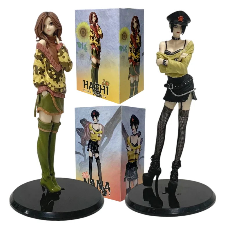 22cm Anime NANA Figur Nana Osaki/Nana Komatsu Punk-Modellierung PVC-Figur Sammlermodell Puppe Spielzeug Fans Geburtstagsgeschenke