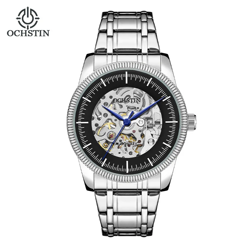 New OCHSTIN *Brand Large Dial Automatic Mechanical Watch Hollow Waterproof Men's Watch Business Men's Watch