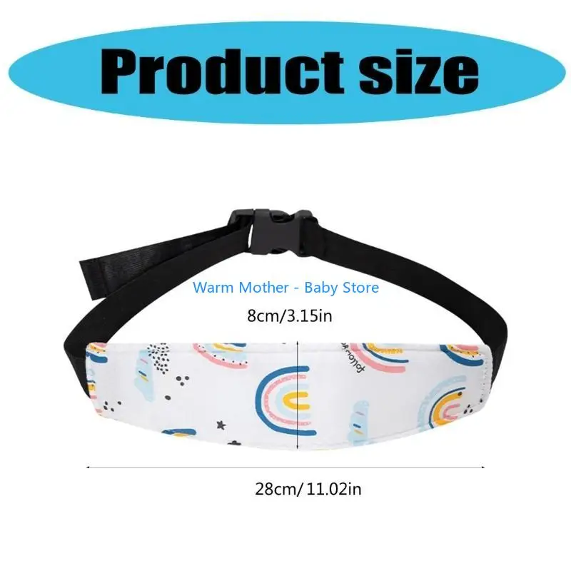 مقاعد سيارة للأطفال، أشرطة أمان للرقبة، مسند رأس قابل للتعديل يدعم 280 مم للسفر 57QE #6