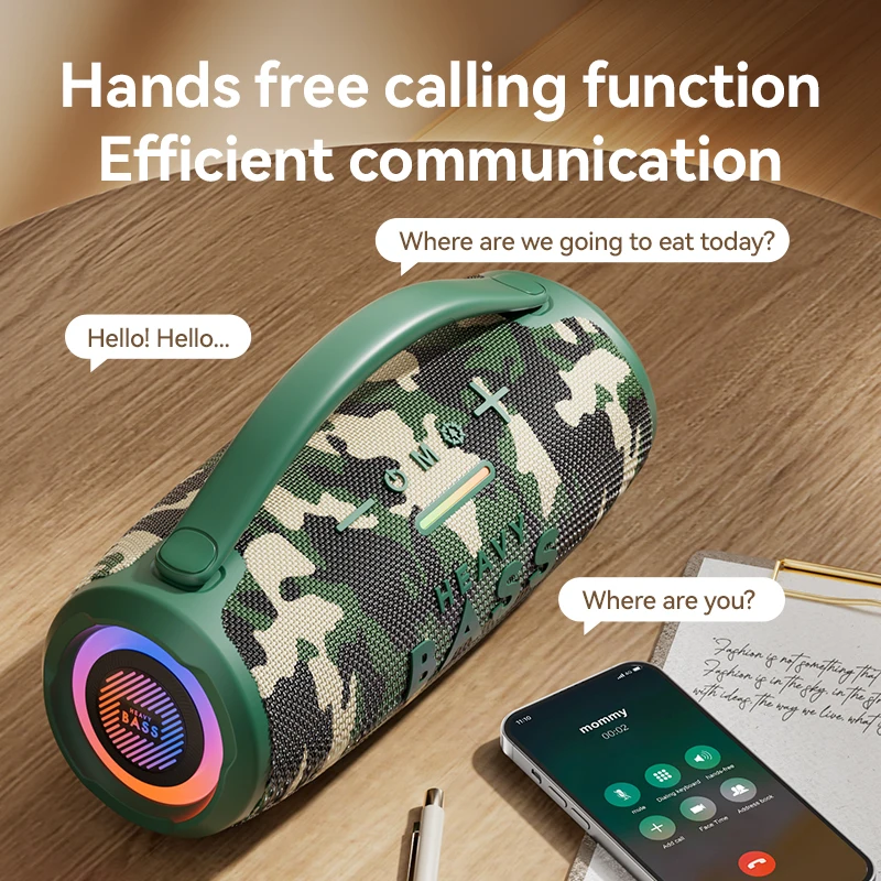 Altavoces Boombox de graves pesados, reproductor de Mp3 con Bluetooth, columna potente de alta potencia de 30W, Centro de Audio