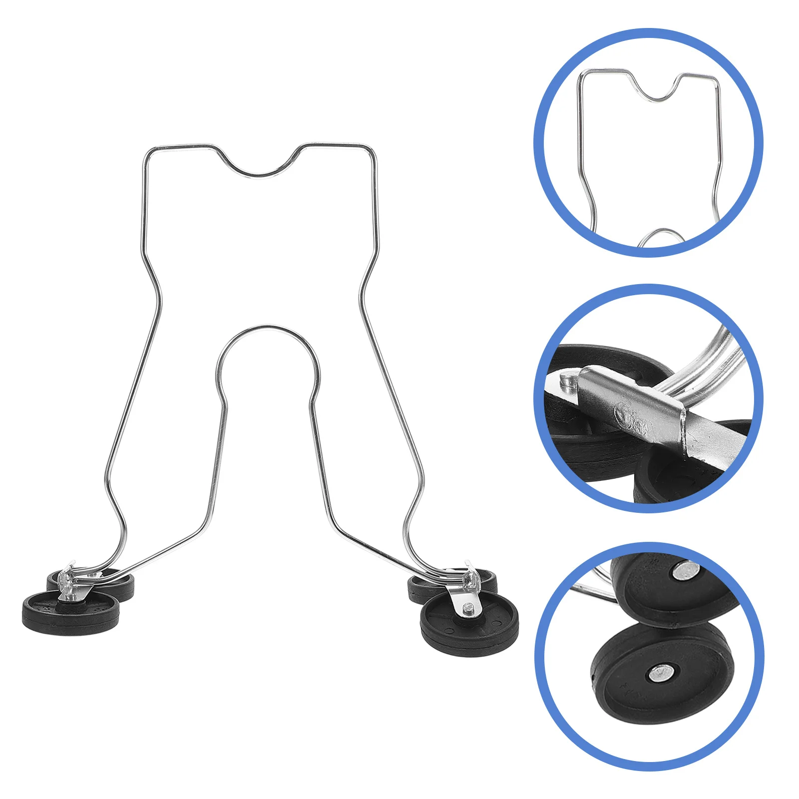 

Hanging Book Stand with Spring Book Stopper and Rollers for Easy Mobility Space Saving Movable Organizer for Library School