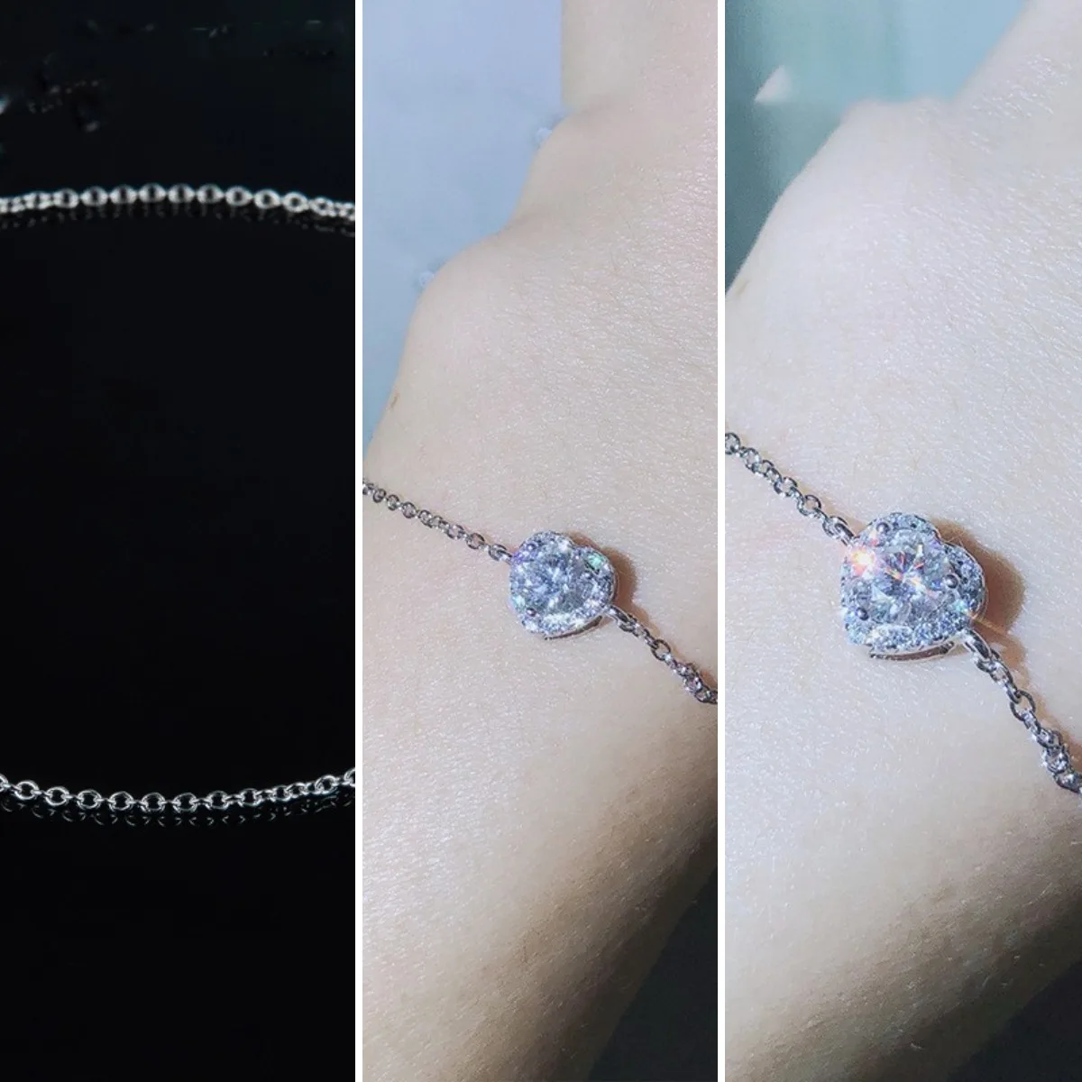 Elegant Heart-Shaped Electroplated Copper Bracelet Inspired by Japanese Korean Aesthetics Perfect for Travel Memories and Daily