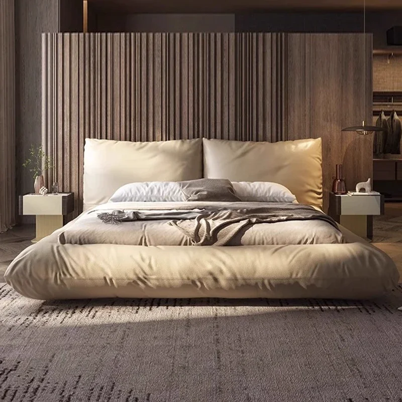 eider down frames Headboard bed 2 people queen twin Double bed queen 180x200cm Landing master bedroom designer furniture sets