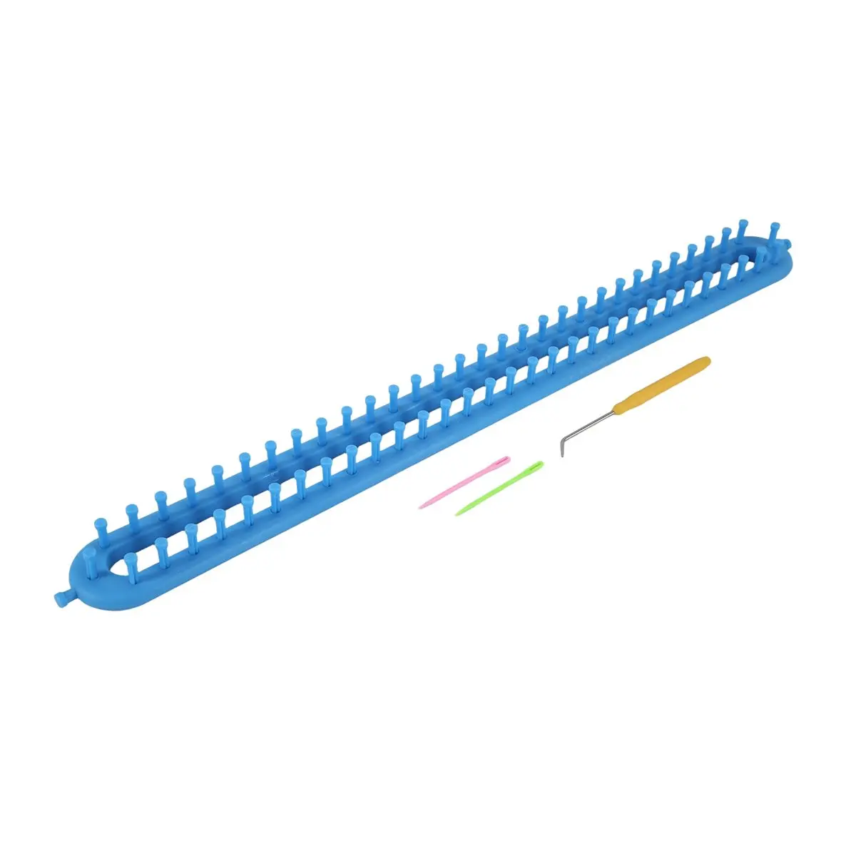 DT38 Rectangle Looms for Scarf Weaving with Hook and Knitting Device, 58cm