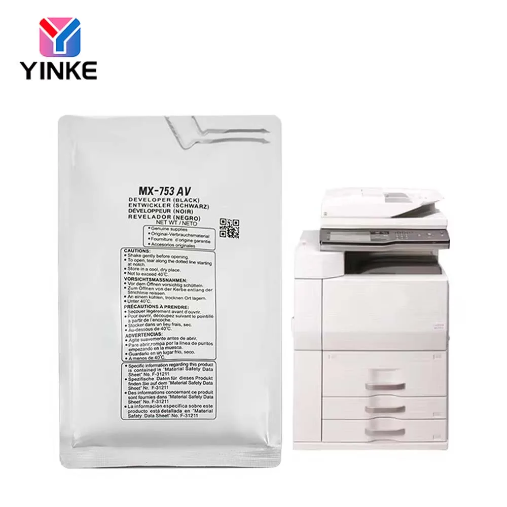 1PCS MX753 Developer Powder For Sharp MX-M753N M753U M623N M623U 620 M850 M950 M1100 OEM Quality Carrier 1050g