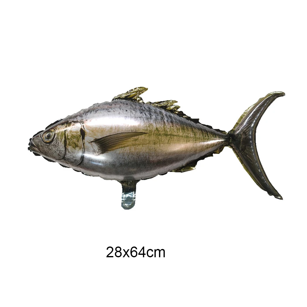 4/12 個魚エビバルーン鯉形男の子女の子釣りテーマパーティー誕生日パーティーベビーシャワーの装飾用品偽の魚の小道具