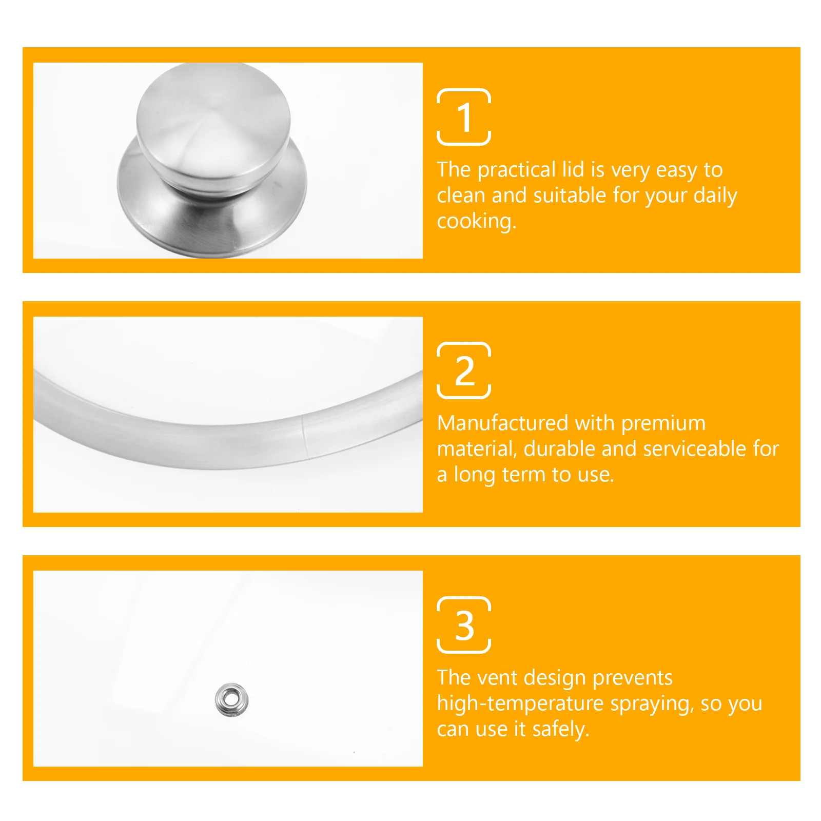 

Утолщенная кастрюля 32 см, стеклянная крышка из нержавеющей стали, легко чистящаяся кастрюля для приготовления пищи, вок, крышка кастрюли, бытовая кухонная утварь