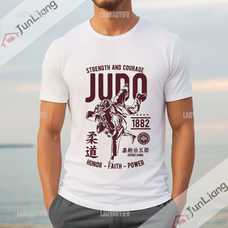 Evolved Judo Design T-shirts Great casual short sleeve tops for boys and girls Fun loose T-shirts fashion streetwear