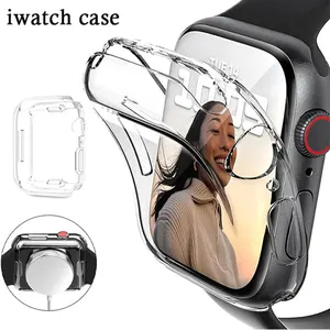 Casing Pelindung Layar TPU untuk Apple Watch Seri 9 8 7 SE 6 5 4 3 Aksesori Penutup Bemper untuk Iwatch 45mm 41mm 44mm 40mm 42mm 6 penjualan terbaik penggantian kaca istick pico - №