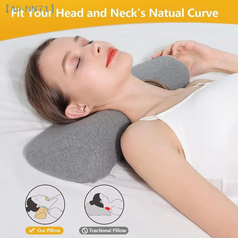 

【NN71】Cervical Pillow Memory Foam Contour Pillow Bed Pillows For Side Sleeper Ergonomic Orthopedic Sleeping Pillow Neck Pillow