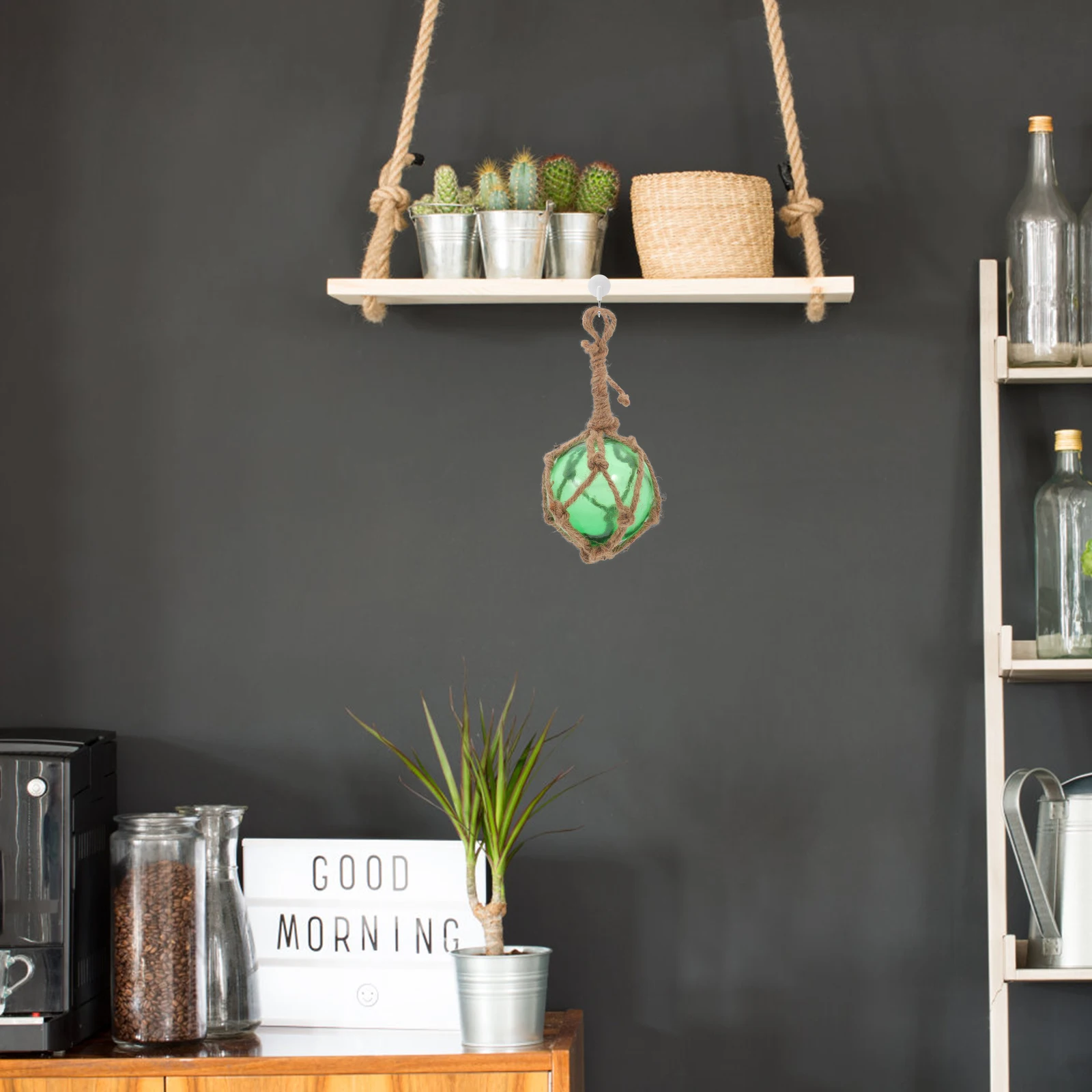 

Glass Balls Hanging Drop 90mm Craft Glass Balls Hanging Decoration for Home Garden Wall Indoor Outdoor