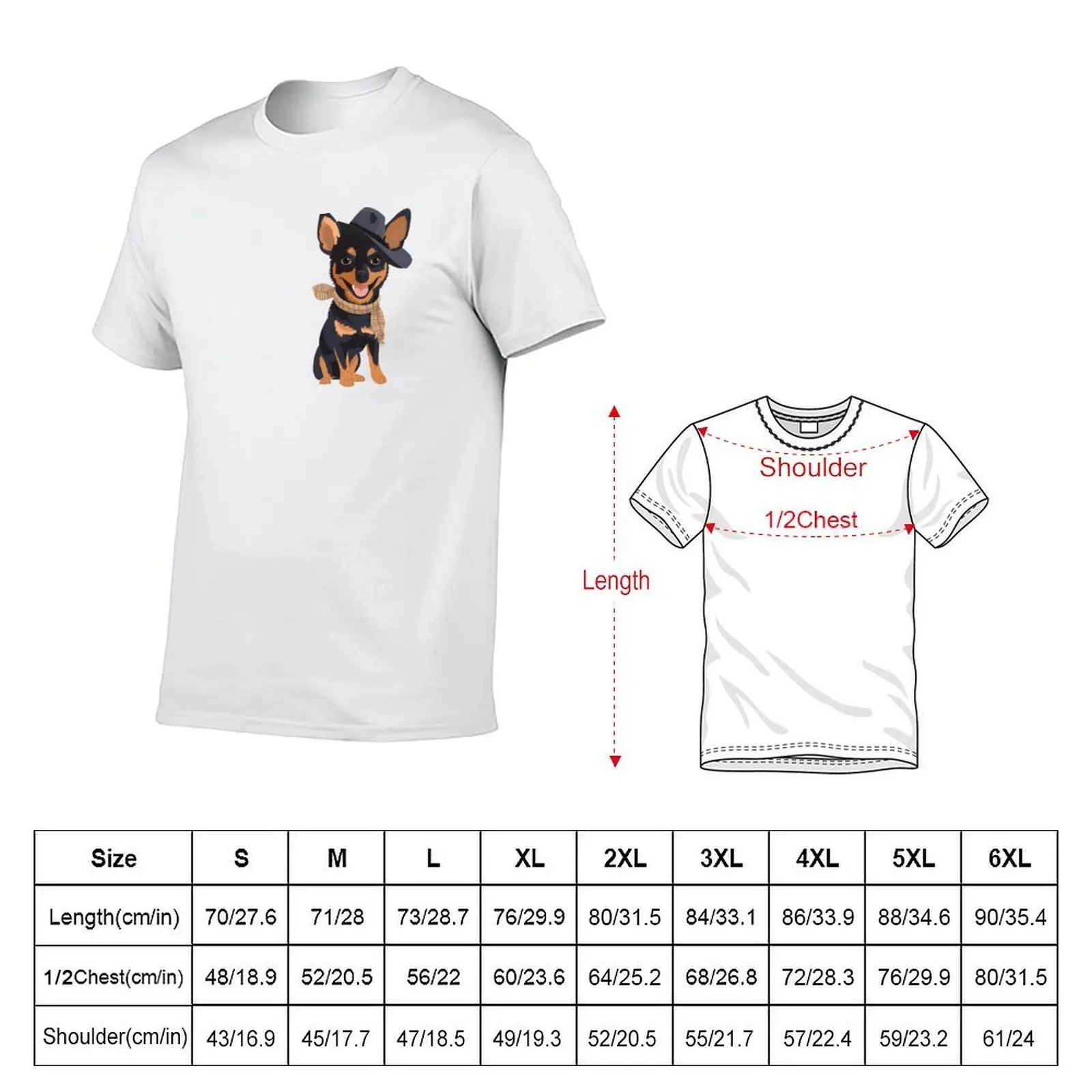 Funny Lancashire Heeler With Hat T-Shirt anime t shirts for man cotton t shirts high quality T-Shirt