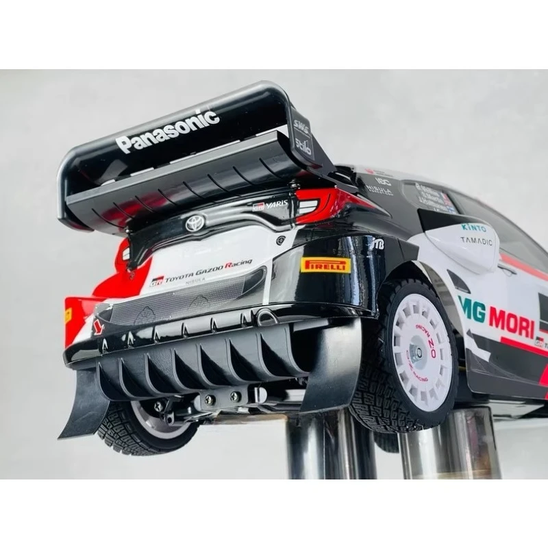 

For Tamiya TT02 1/10 Toyota Yaris RC Rally Car Rubber Mud Flaps with Rear Diffuser, Simulation Guards Decoration Upgrade Parts