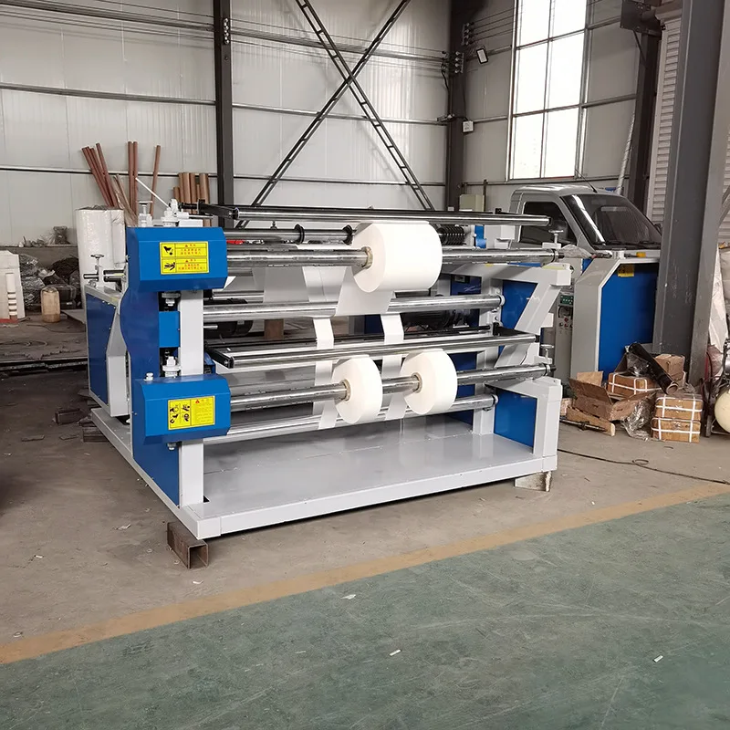 Automatic Paper Slitting Rewinder PVC Adhesive Sticker Winder Web Strip Cutting Machine Non-Woven Fabric Dividing and Cutting