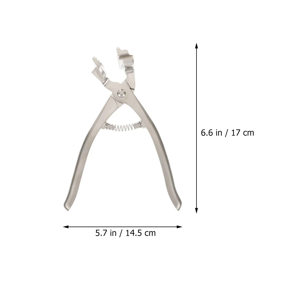 Stainless Steel Tongs Canvas Pliers Multifunctional Clamp Tension Tool 17X14.5X7.6CM Silver Metal Practical Gripper Stretching