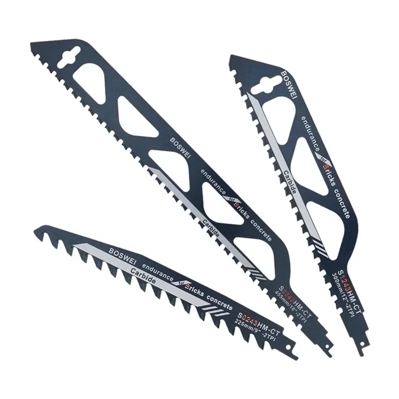 Tungsten Carbide Alloy Reciprocating Saw Blade Hard Alloy Saber Saw Aerated Cement Bricks Concrete Stone Demolition Cutting Tool - view 4
