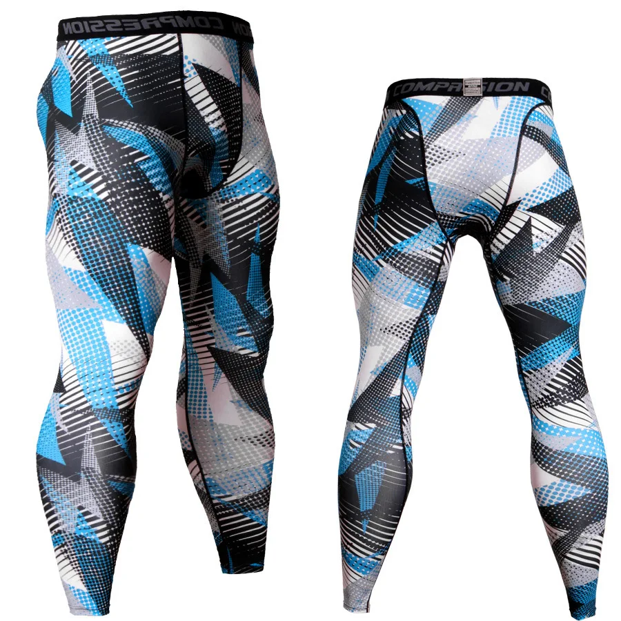 Running Crossfit Men's Tights Sports Compression Leggings Sportswear Gym Basketball Training Pants Excise Dry Fit Fitness