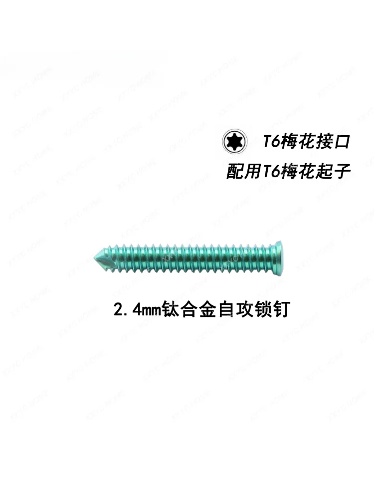 

Alps Small Size 2.4mm Titanium Alloy Self-Tapping Lock Pin T6 Plum Blossom Lock Pin Animal Pet Titanium Lock Pin