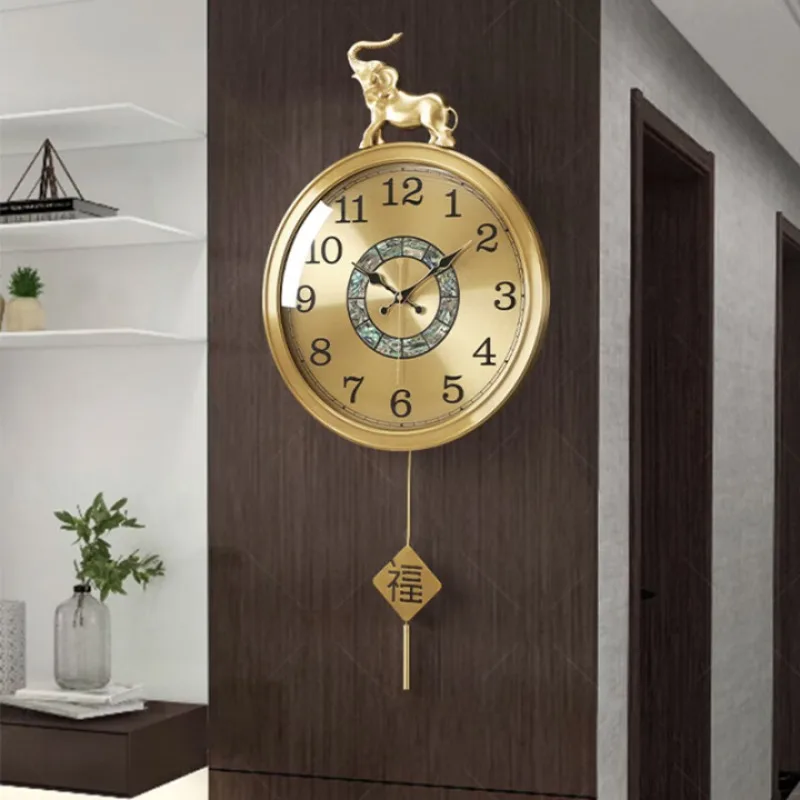 Novo relógio de parede chinês sala estar casa