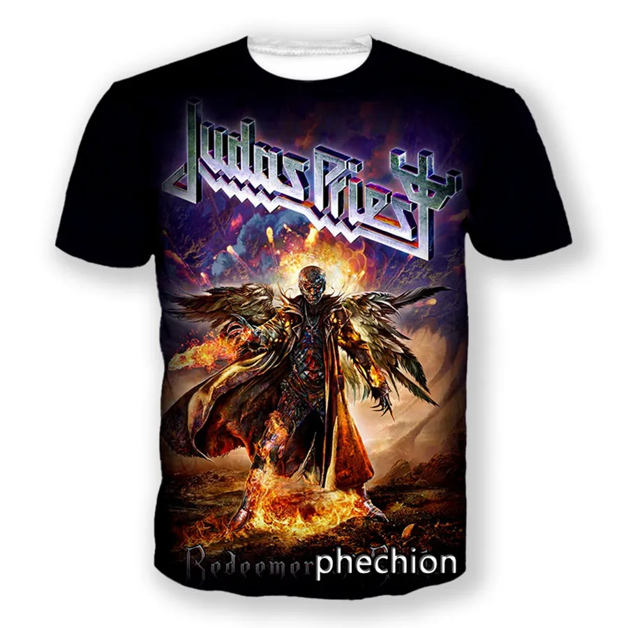 Metal Judas Priest Band Album t shirts 3D Print Men/Women Short sleeve Hip Hop Streetwear O-neck T-shirt Fashion Unisex clothing