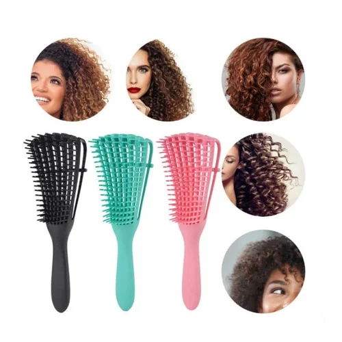 Cepillo para el cabello, cepillo para desenredar, masaje del cuero cabelludo, peine para el cabello para mujeres, cepillo para desenredar el peinado, herramienta de cuidado de salón de peluquería rizado
