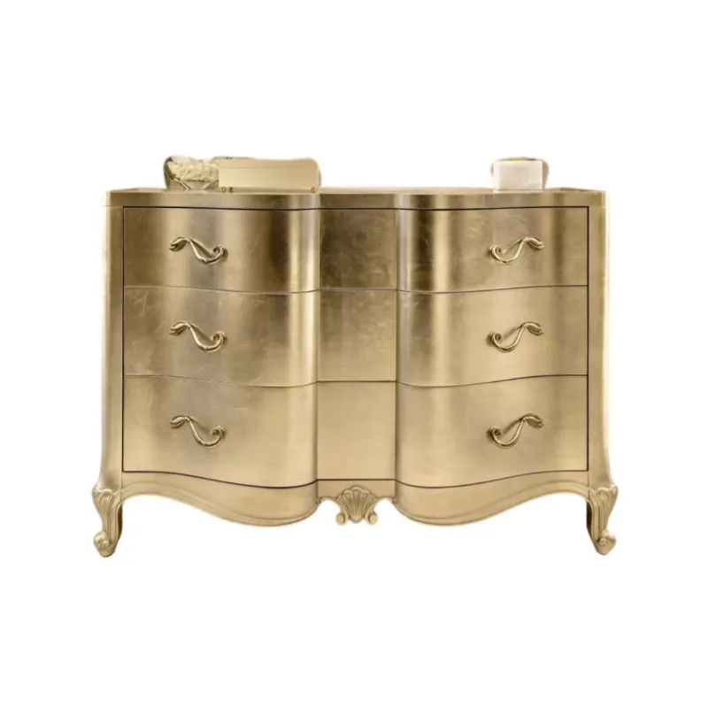 

wood chest, champagne gold bedroom makeup table, storage cabinet, handmade sticker, high-end storage cabinet