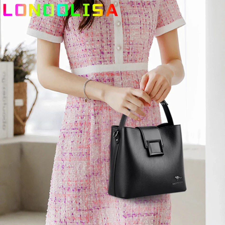 Luxury Handbag and Purse Women High Quality Leather Bag Designer Fashion Top-Handle Shoulder Crossbody Bag Small Messenger Sac