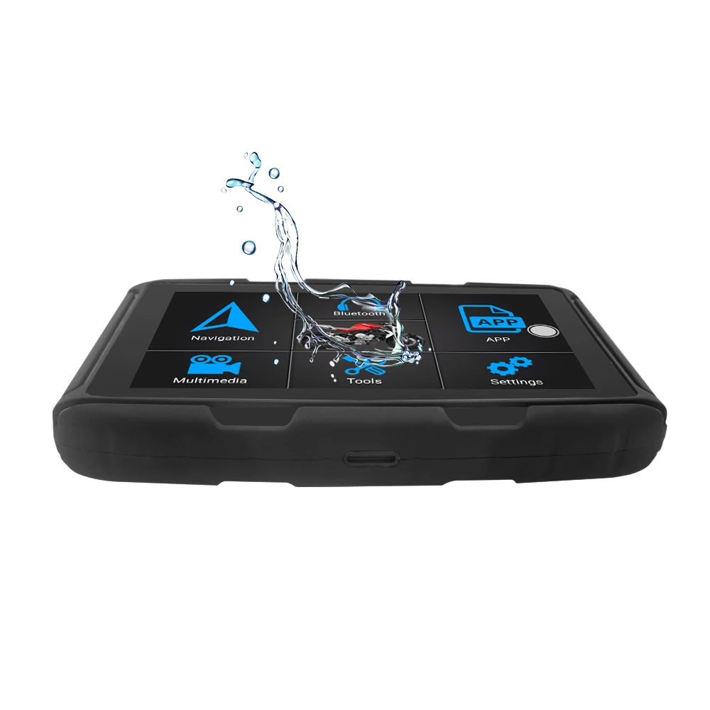 2019 newest 16G Android 6.0 waterproof motor GPS navigator with US/Brazil/Russia/Spain/Netherlands/UK maps