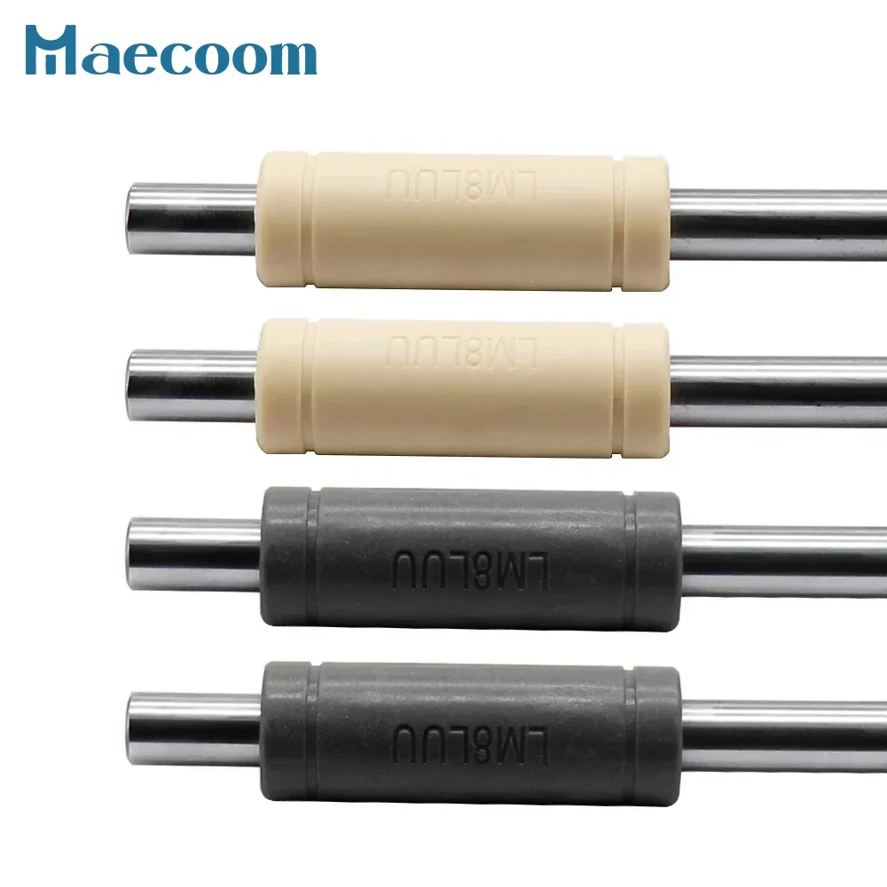 4/8pcs Solid Polymer LM8LUU Linear Bearings Bushing LML8UU 8MM 8*15*45mm Gray Color for Prusa Mendel 3D Printer DIY CNC Machine
