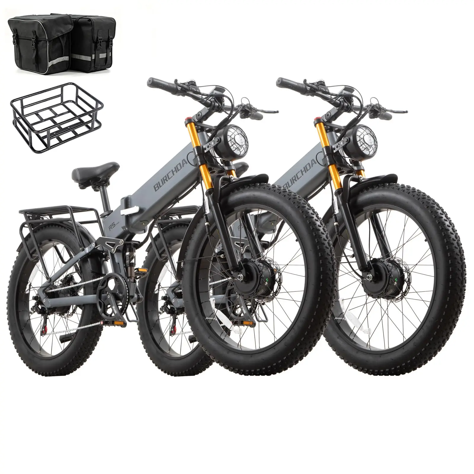 2026 Dual Motor Electric Bike for Adults AWD 5000W/3000W Peak 40 MPH/30 MPH E Dirt Bike, 52V/48V Removable Battery 65/80/150 Mil image 8