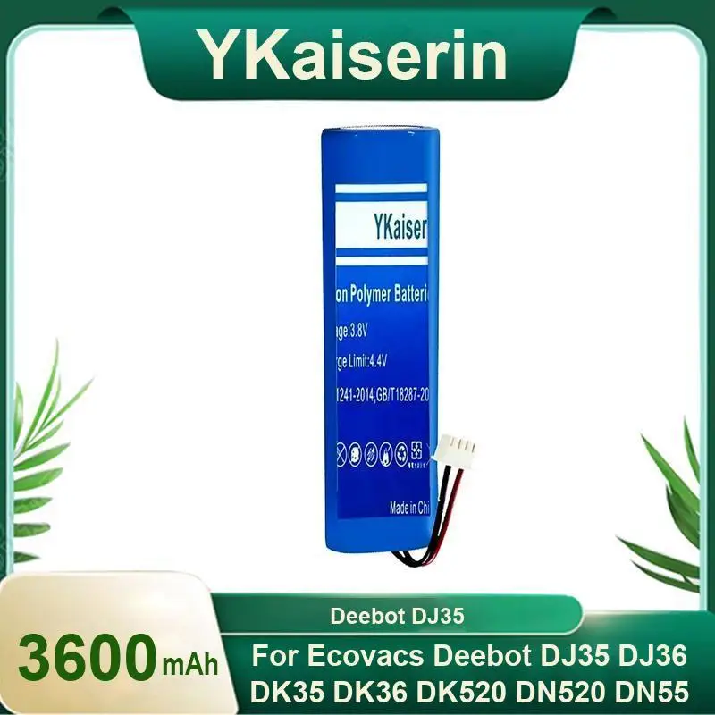 

Аккумулятор для робота-пылесоса 3600 мАч для Ecovacs Deebot DJ35 DJ36 DK35 DK36 DK520 DN520 DN55