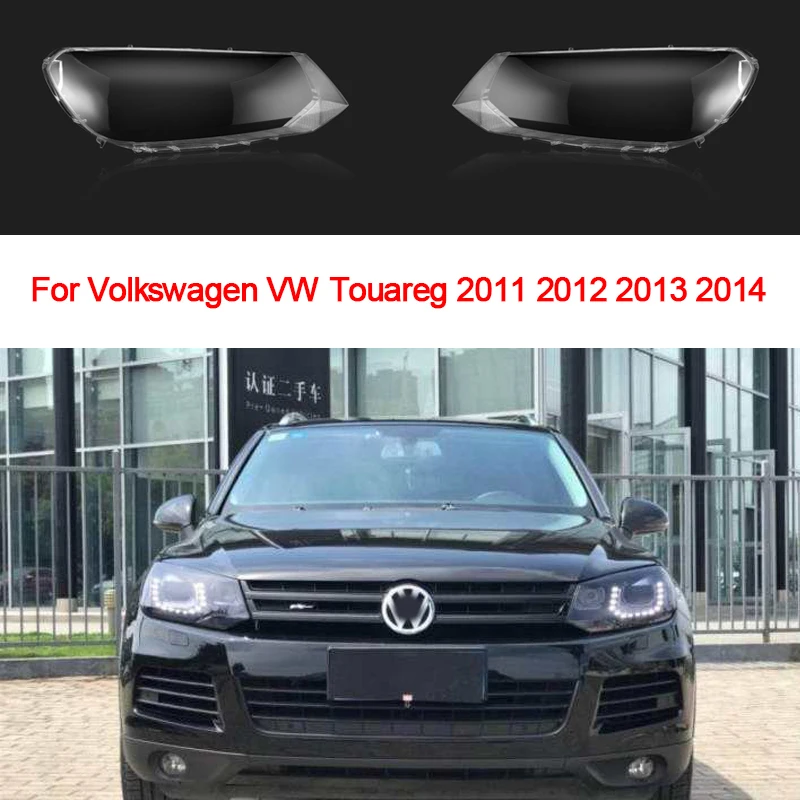 

Для Volkswagen Touareg 2011-2014 Автомобильная фара Len Shell Cover передняя линза прозрачная Налобная Крышка для передней фары