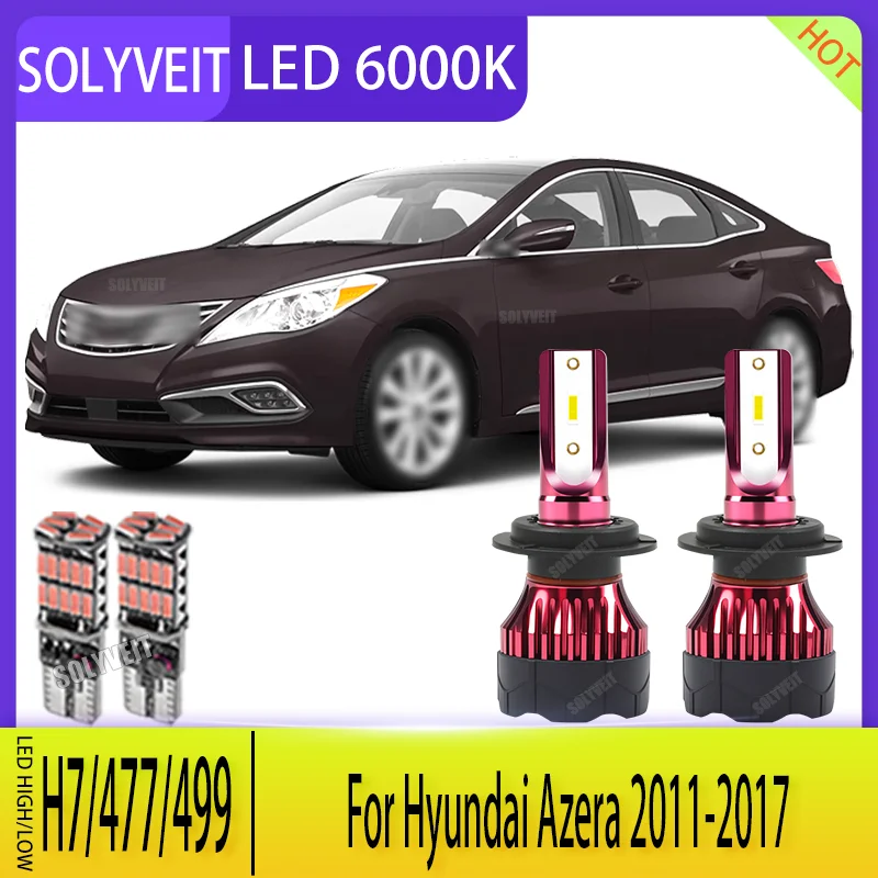 

LED 6000K WHITE H7/477 High Low Beam Car Light Bulb for nighttime safety For Hyundai Azera 2011 2012 2013 2014 2015 2016 2017