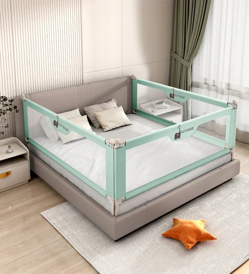 Recinzione per letto sicuro recinzione per letto a dondolo sponda per letto regolabile per bambini semplice e generoso 72cm-95cm regolabile in altezza per bambini di 0-6 anni