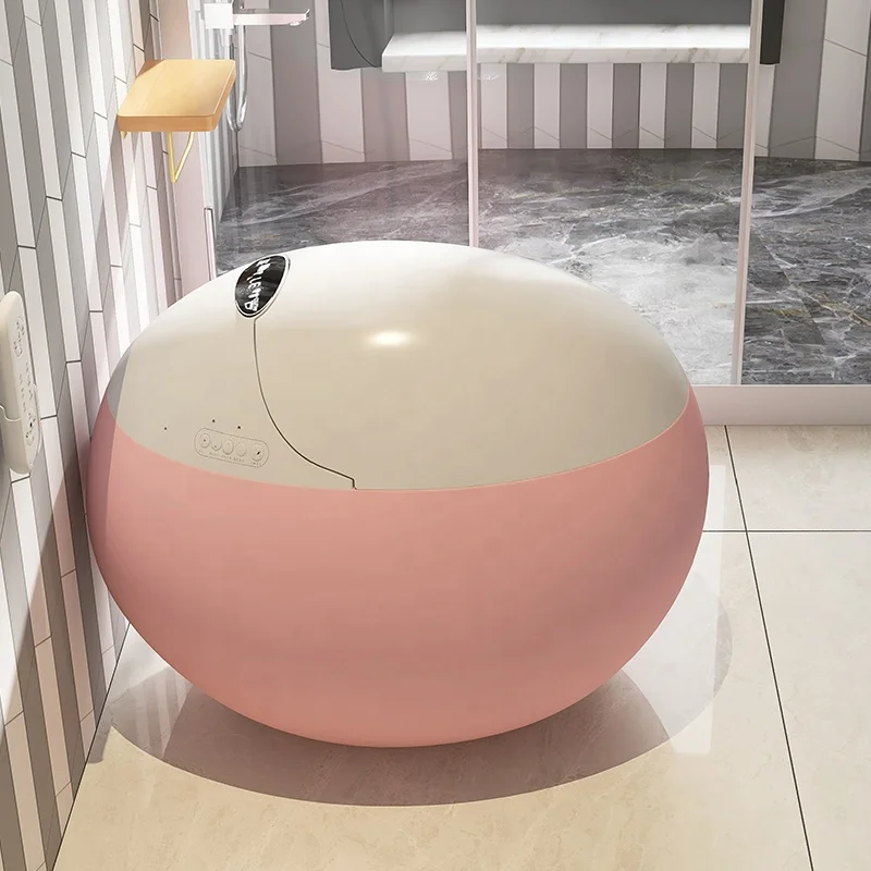 

2025 Special Design Ceramic Rosa Rose Shape pink Color Smart Toilet Bowl